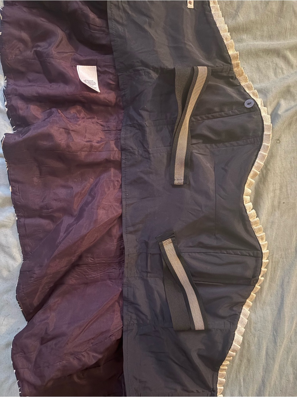 Strapless navy bustier style top silk liked Nanette Lepore NWOT Anthropologie - Picture 6 of 6